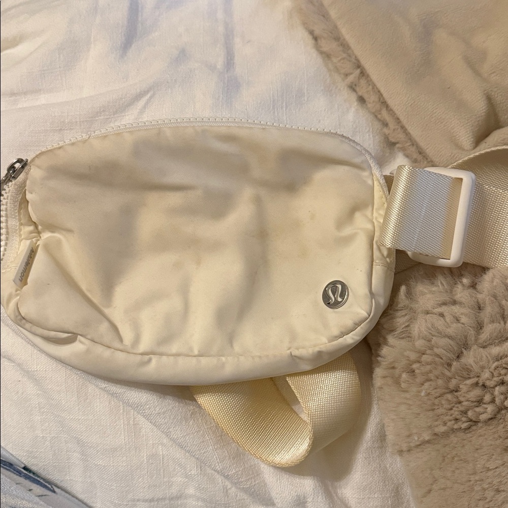 Lululemon Cream Belt Bag